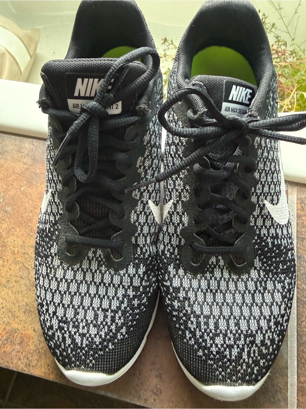 Nike Women’s Air Max Sequent 2 Running Shoes - Black/White